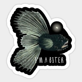 I'm a biter - white Sticker